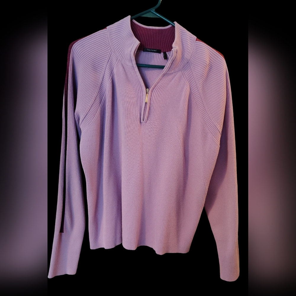 Daisy Fuentes Women's Purple Sweater 3X Long Sleeve